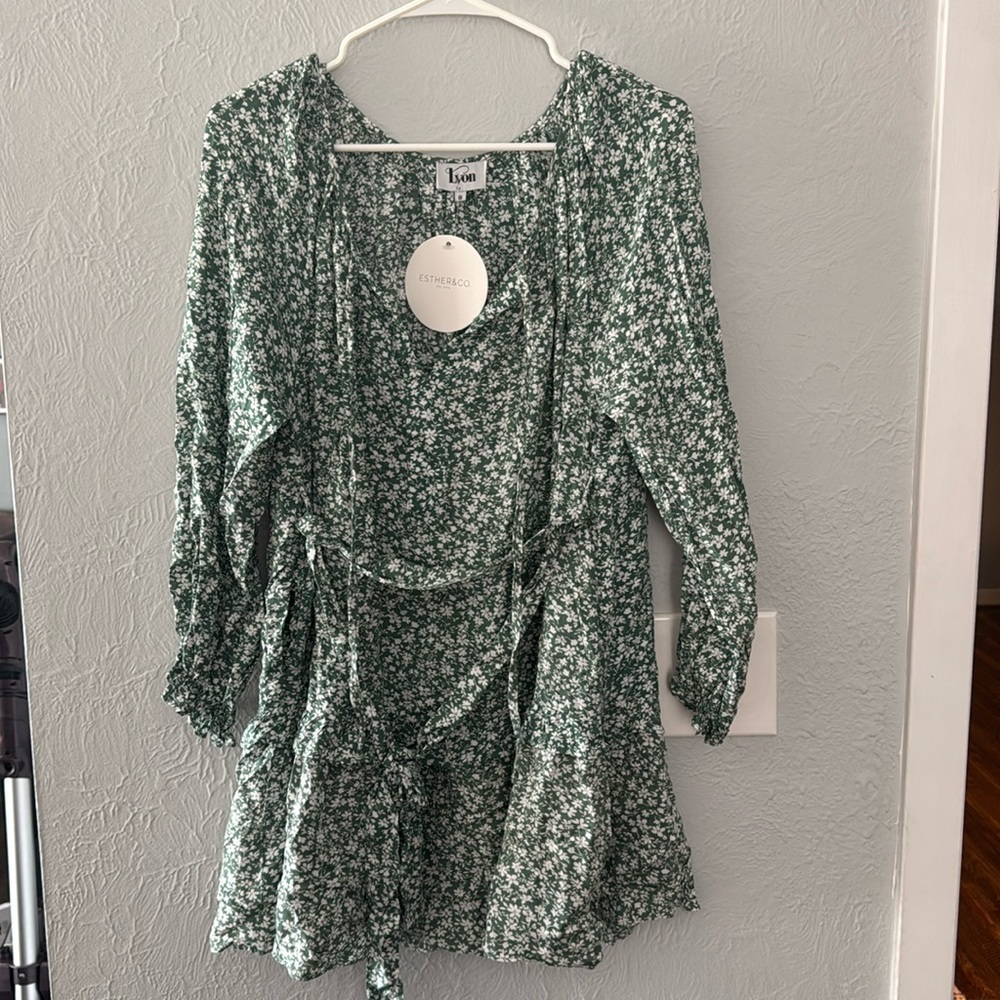 Esther & co green floral dress